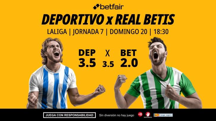 Deportivo de A Coruña - Real Betis: alineaciones, horario, dónde ver, pronósticos y estadísticas
